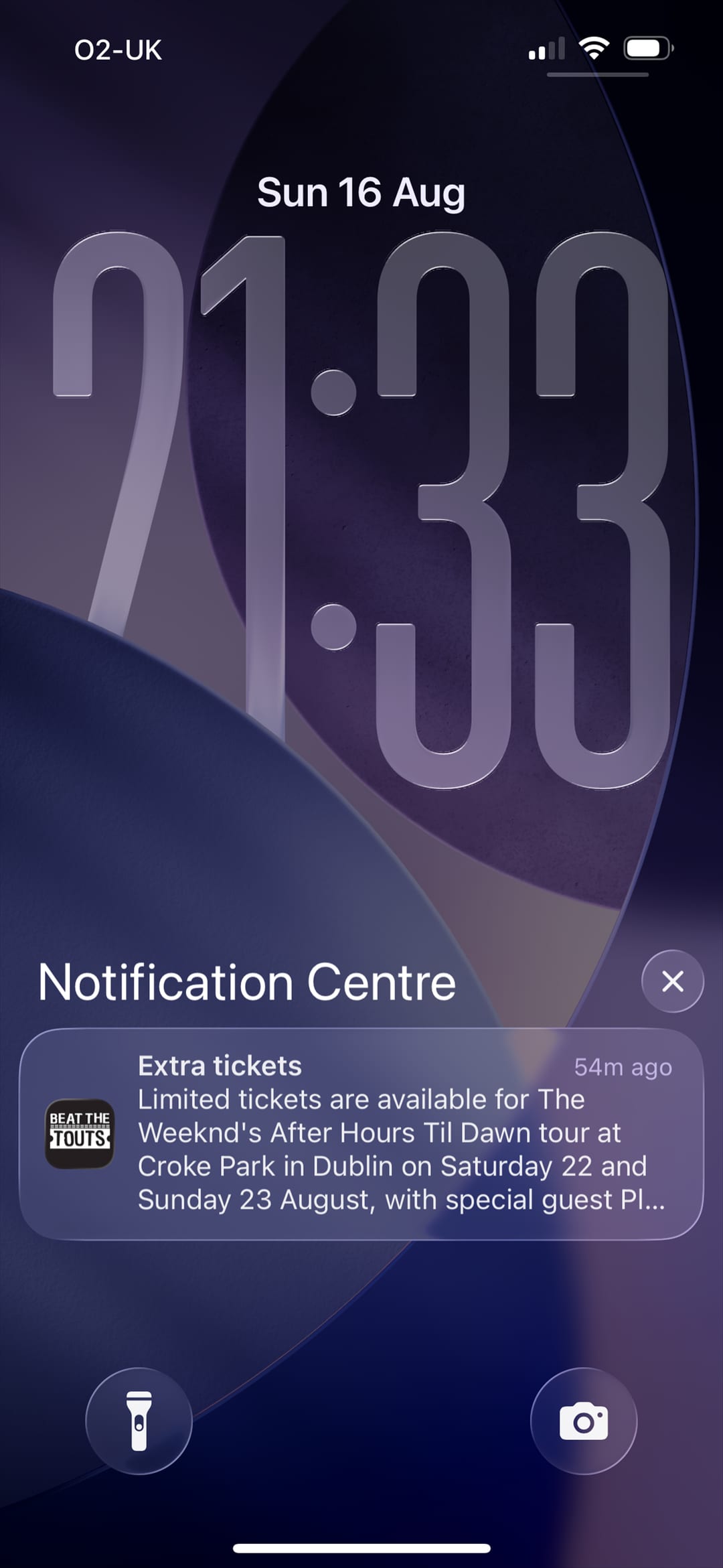 App: extra-tickets alert