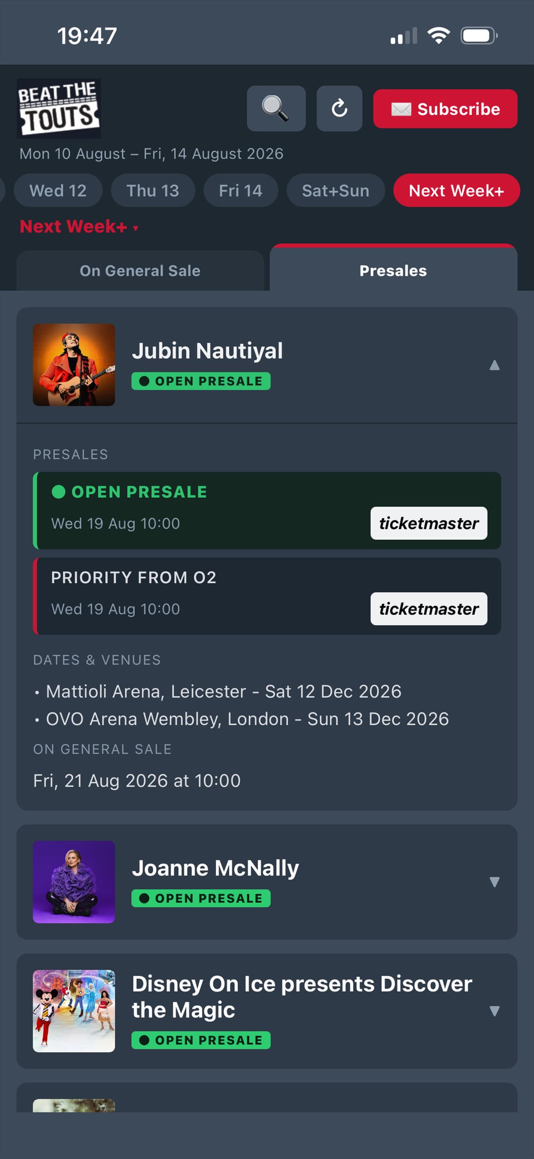 App: presales